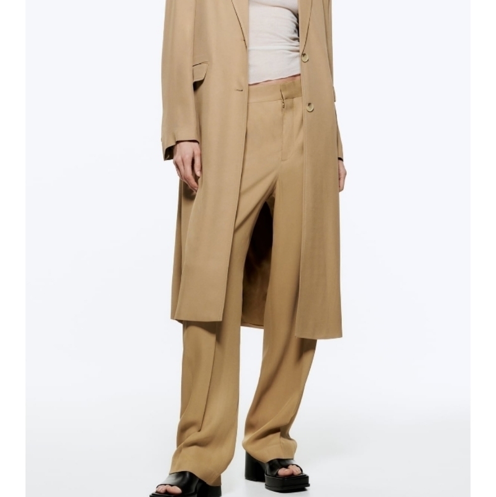 ZARA flowy straight leg Business Casual pants Sz-XL